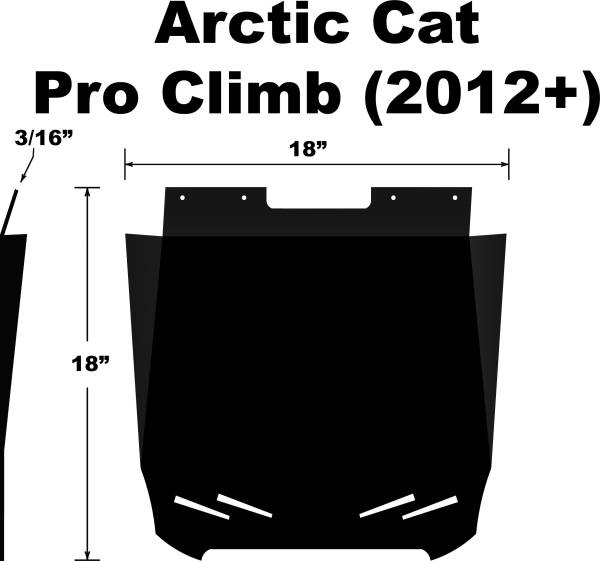 PDP - SNOWFLAP  ARCTIC CAT PROCLIMB/M/HCR 2012+ - Image 1