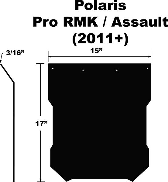 PDP - SNOWFLAP  POLARIS PRO RMK/ASSAULT/AXYS 2011+ - Image 1