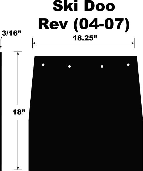 PDP - SNOWFLAP  SKI DOO REV 04-07 - Image 1