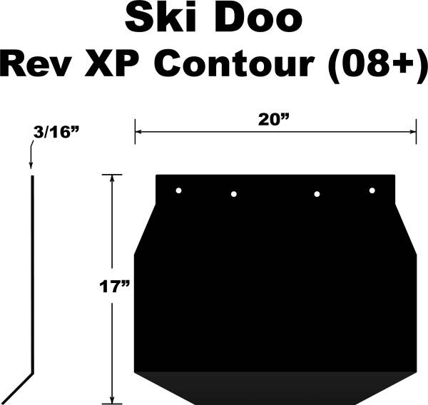 PDP - SNOWFLAP  SKI DOO REV XP 2008+ - Image 1