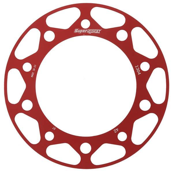 SUPERSPROX - REAR EDGE SPRKT COLOR DISK ALU 42T-525 RED HON/YAM - Image 1