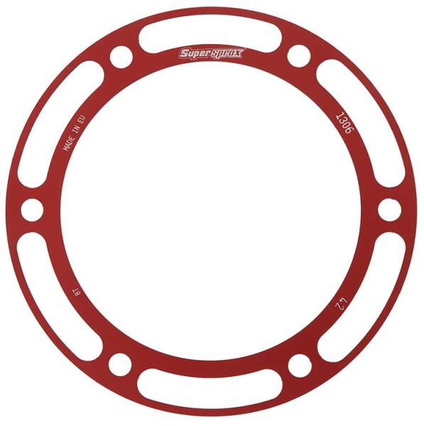 SUPERSPROX - REAR EDGE SPRKT COLOR DISK ALU 42T-530 RED HON - Image 1