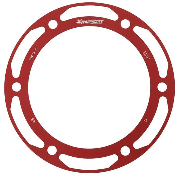 SUPERSPROX - REAR EDGE SPRKT COLOR DISK ALU 43T-525 RED HON - Image 1