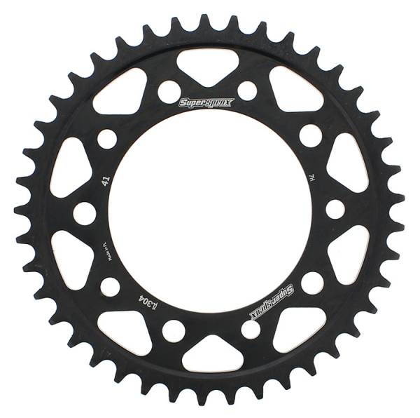 SUPERSPROX - REAR SPROCKET STEEL 41T-525 BLK HON/YAM - Image 1