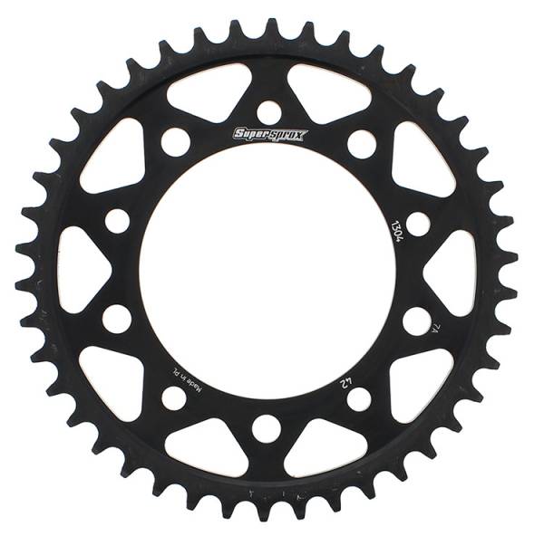 SUPERSPROX - REAR SPROCKET STEEL 42T-525 BLK HON - Image 1