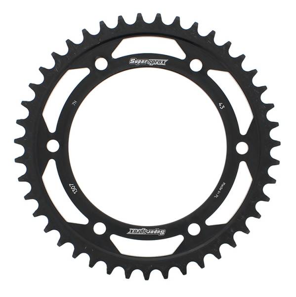 SUPERSPROX - REAR SPROCKET STEEL 43T-525 BLK HON - Image 1