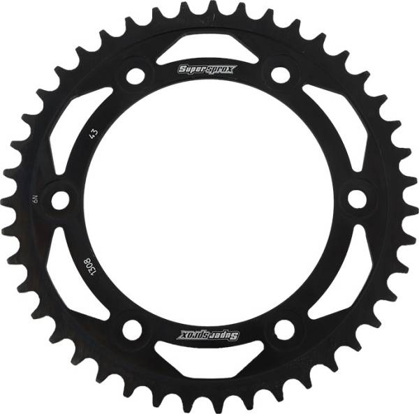 SUPERSPROX - REAR SPROCKET STEEL 43T-520 BLK HON - Image 1