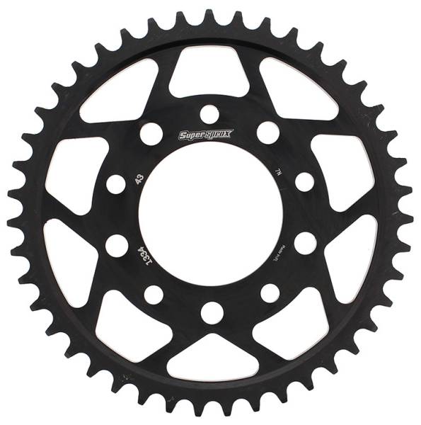 SUPERSPROX - REAR SPROCKET STEEL 43T-530 BLK HON/TRI - Image 1