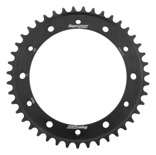 SUPERSPROX - REAR SPROCKET STEEL 43T-530 BLK HON - Image 1