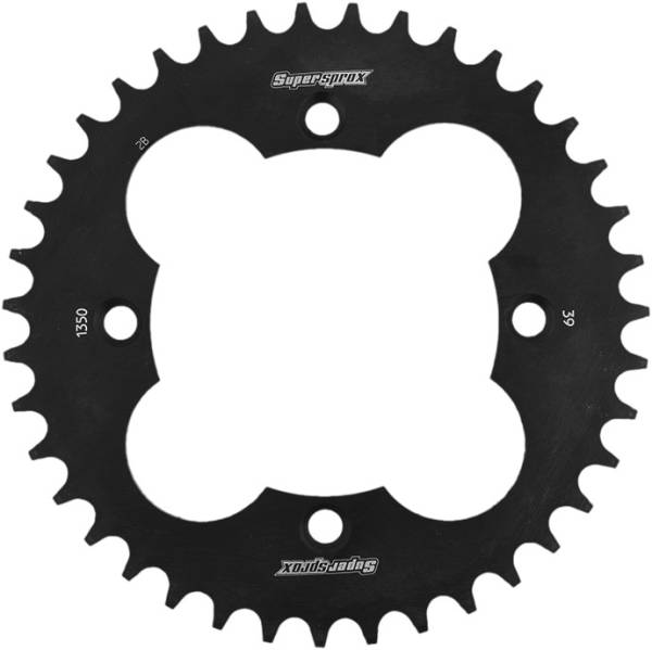 SUPERSPROX - REAR SPROCKET STEEL 39T-520 BLK HON - Image 1