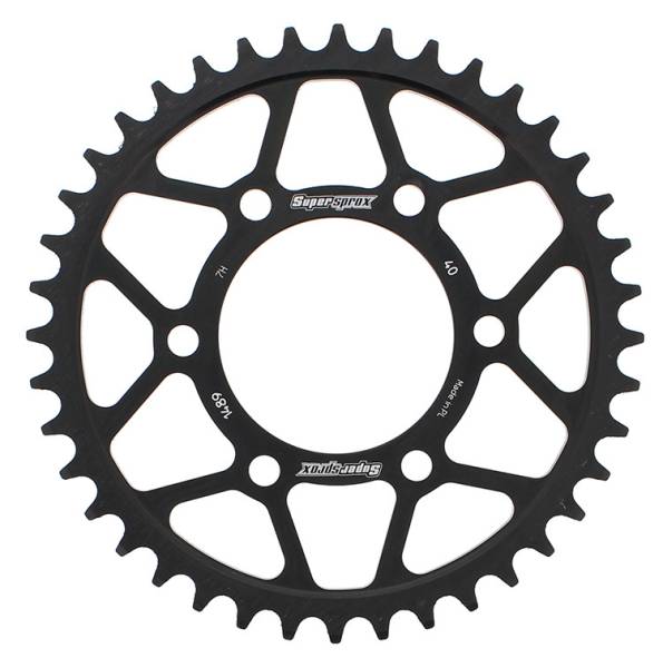 SUPERSPROX - REAR SPROCKET STEEL 40T-525 BLK KAW - Image 1