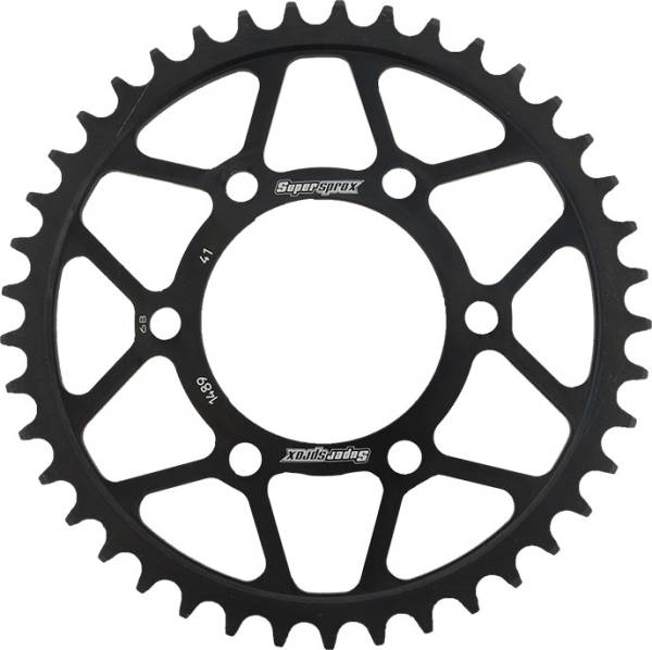 SUPERSPROX - REAR SPROCKET STEEL 41T-525 BLK KAW - Image 1