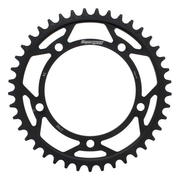 SUPERSPROX - REAR SPROCKET STEEL 41T-525 BLK SUZ - Image 1