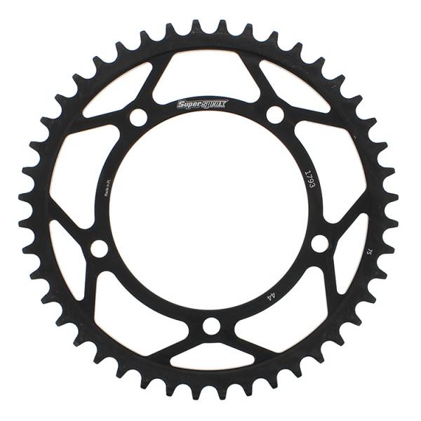 SUPERSPROX - REAR SPROCKET STEEL 44T-520 BLK HAY/SUZ/TRI - Image 1