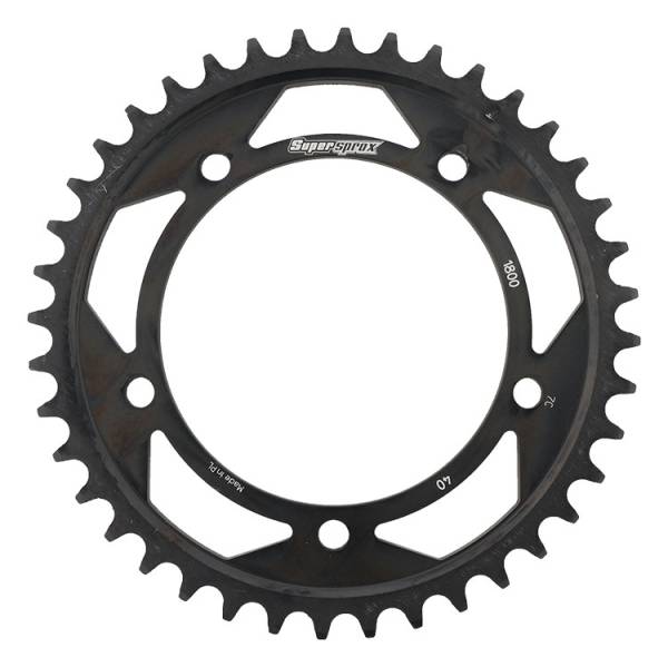 SUPERSPROX - REAR SPROCKET STEEL 40T-530 BLK SUZ - Image 1