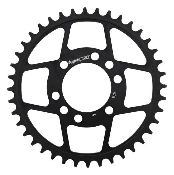 SUPERSPROX - REAR SPROCKET STEEL 40T-520 BLK KAW/SUZ - Image 1