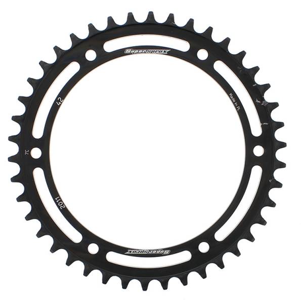 SUPERSPROX - REAR SPROCKET STEEL 42T-530 BLK TRI - Image 1