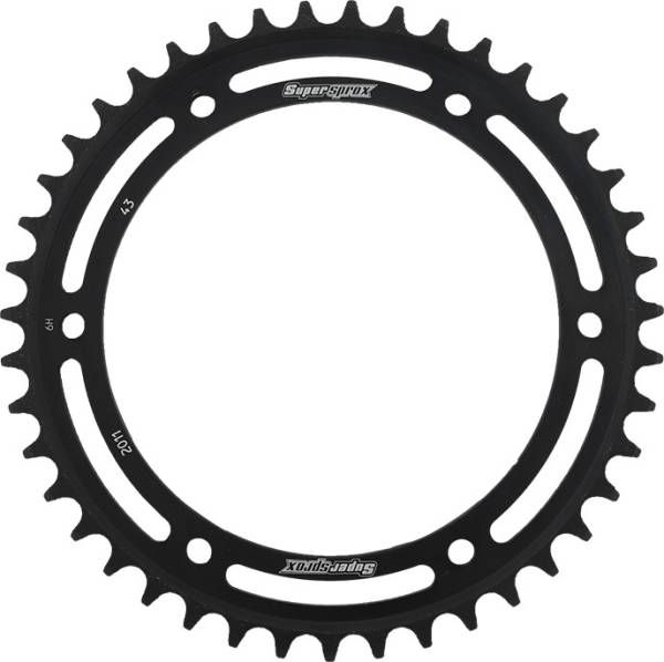 SUPERSPROX - REAR SPROCKET STEEL 43T-530 BLK TRI - Image 1