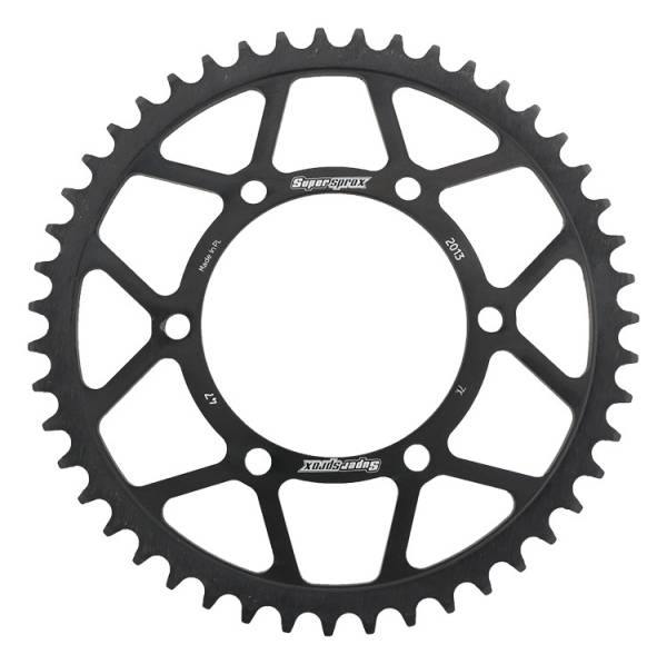 SUPERSPROX - REAR SPROCKET STEEL 47T-520 BLK TRI - Image 1