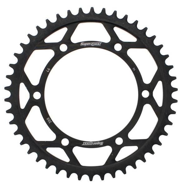 SUPERSPROX - REAR SPROCKET STEEL 46T-525 BLK YAM - Image 1