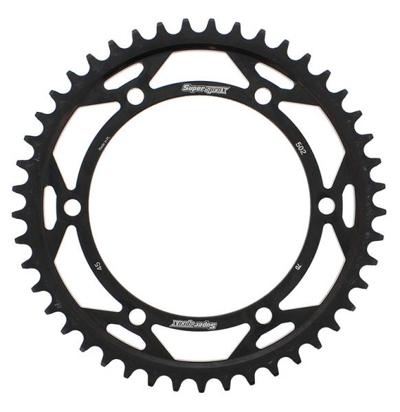 SUPERSPROX - REAR SPROCKET STEEL 45T-530 BLK KAW - Image 1