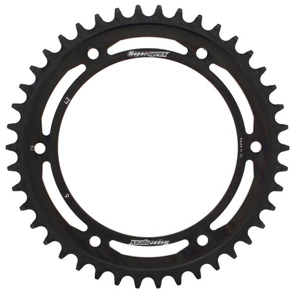 SUPERSPROX - REAR SPROCKET STEEL 42T-525 BLK BMW - Image 1