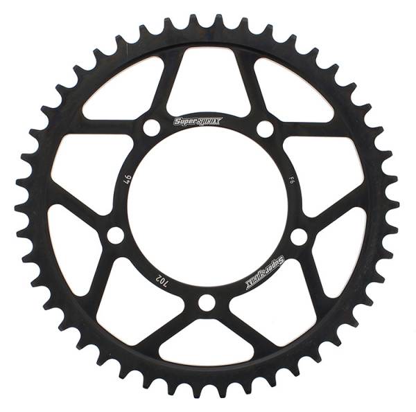 SUPERSPROX - REAR SPROCKET STEEL 46T-525 BLK APR - Image 1