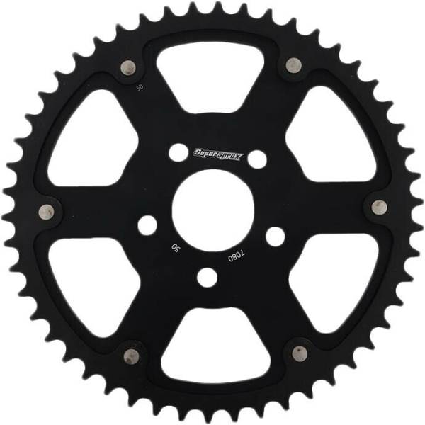 SUPERSPROX - REAR STEALTH SPROCKET ALU/STL 48T-530 BLK HD - Image 1