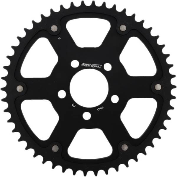 SUPERSPROX - REAR STEALTH SPROCKET ALU/STL 50T-530 BLK HD - Image 1