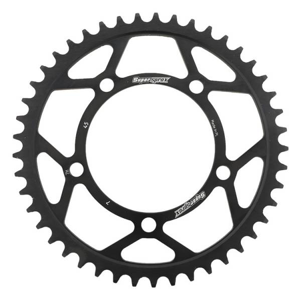 SUPERSPROX - REAR SPROCKET STEEL 45T-525 BLK BMW - Image 1