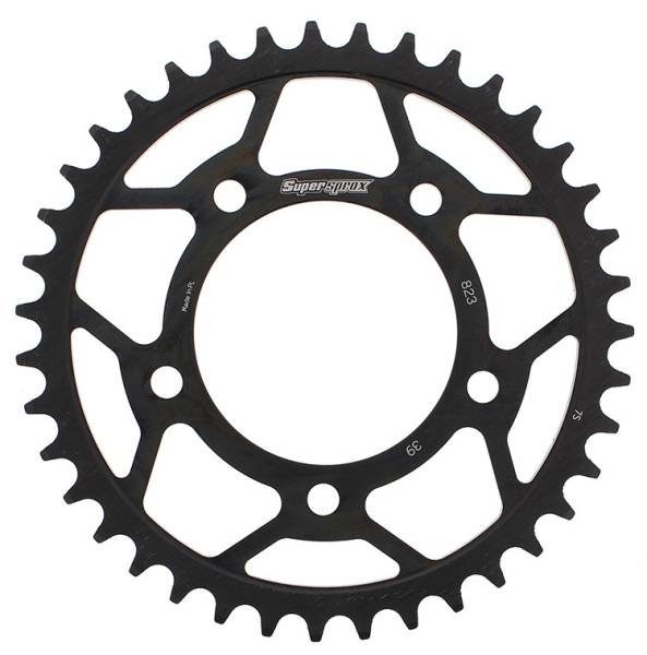 SUPERSPROX - REAR SPROCKET STEEL 39T-520 BLK SUZ - Image 1