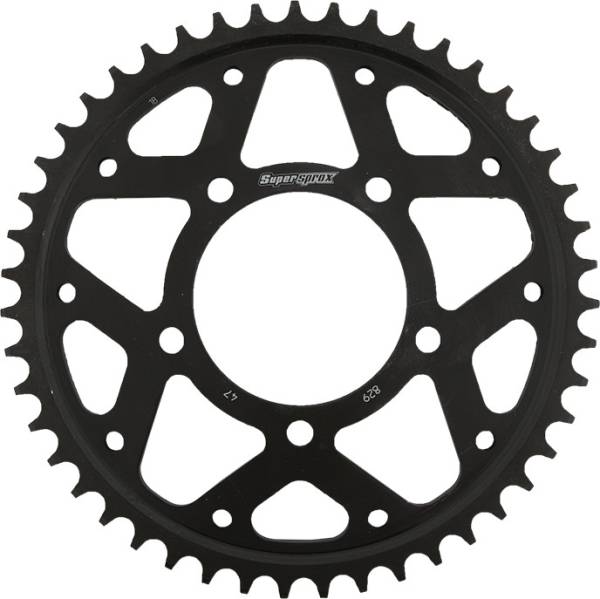 SUPERSPROX - REAR SPROCKET STEEL 47T-530 BLK SUZ - Image 1