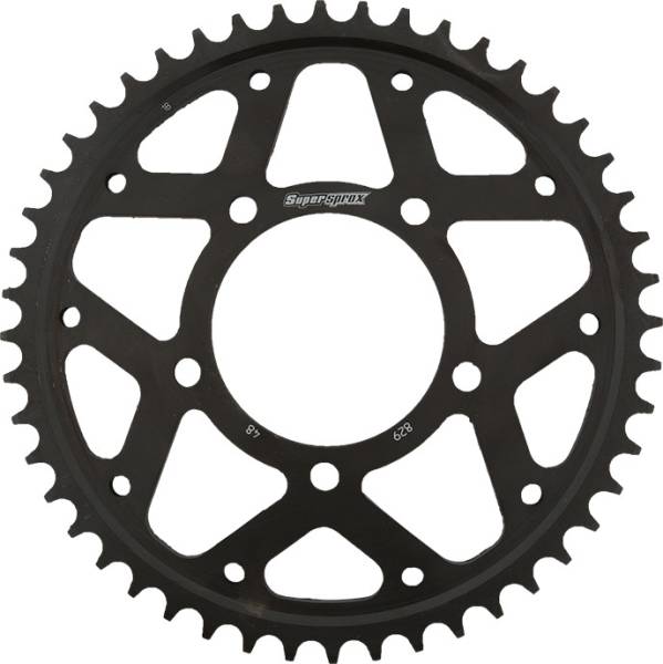 SUPERSPROX - REAR SPROCKET STEEL 48T-530 BLK SUZ - Image 1