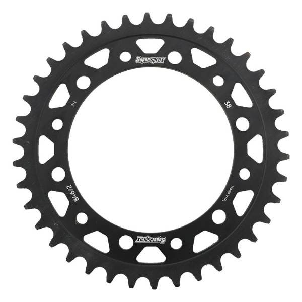 SUPERSPROX - REAR SPROCKET STEEL 38T-520 BLK HON - Image 1