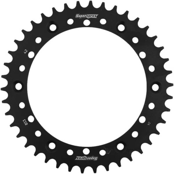 SUPERSPROX - REAR SPROCKET STEEL 42T-520 BLK YAM - Image 1