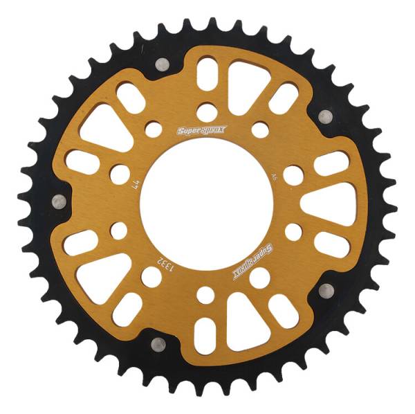 SUPERSPROX - REAR STEALTH SPROCKET ALU/STL 44T-525 GLD HON - Image 1