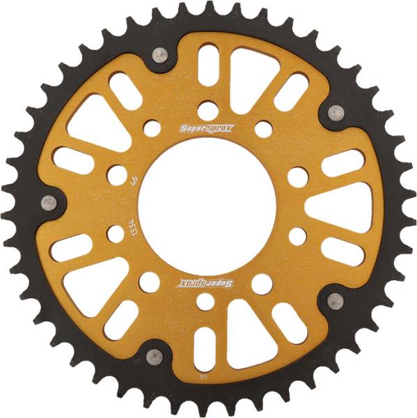 SUPERSPROX - REAR STEALTH SPROCKET ALU/STL 46T-530 GLD TRI - Image 1