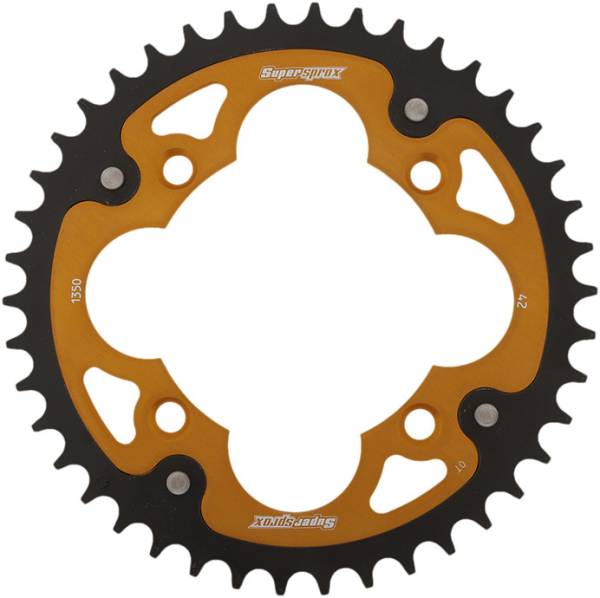 SUPERSPROX - REAR STEALTH SPROCKET ALU/STL 42T-520 GLD HON - Image 1