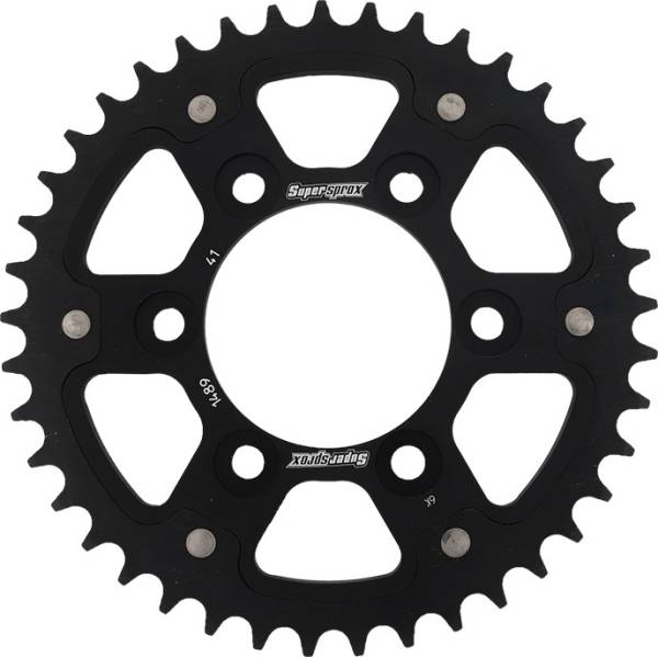 SUPERSPROX - REAR STEALTH SPROCKET ALU/STL 41T-525 BLK KAW - Image 1