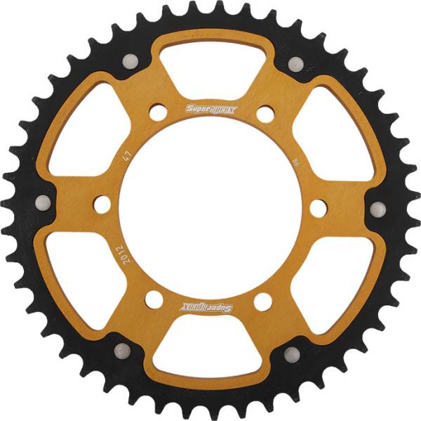 SUPERSPROX - REAR STEALTH SPROCKET ALU/STL 45T-530 GLD TRI - Image 1