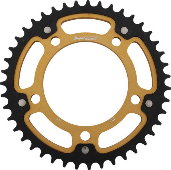 SUPERSPROX - REAR STEALTH SPROCKET ALU/STL 43T-530 GLD HON - Image 1