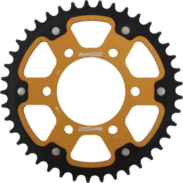 SUPERSPROX - REAR STEALTH SPROCKET ALU/STL 41T-530 GLD KAW/SUZ/YAM - Image 1