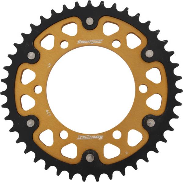 SUPERSPROX - REAR STEALTH SPROCKET ALU/STL 43T-530 GLD YAM - Image 1