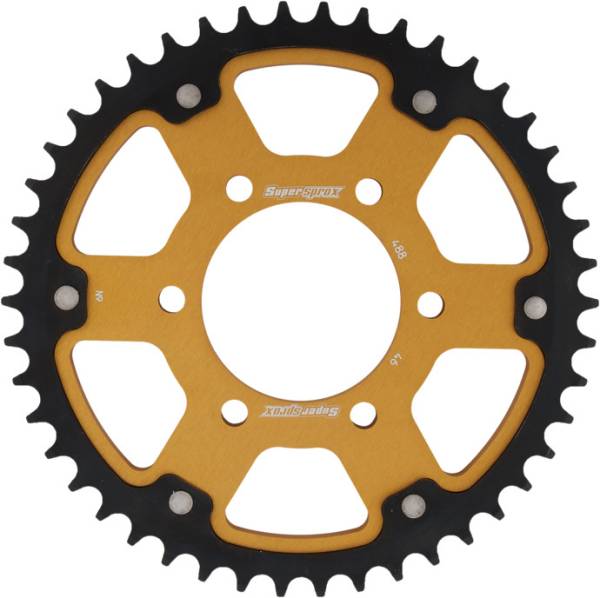 SUPERSPROX - REAR STEALTH SPROCKET ALU/STL 46T-530 GLD KAW - Image 1