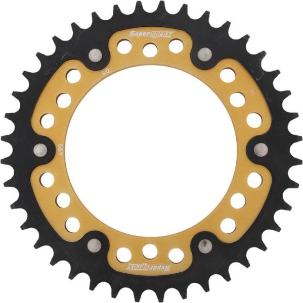 SUPERSPROX - REAR STEALTH SPROCKET ALU/STL 40T-530 GLD KAW/SUZ - Image 1