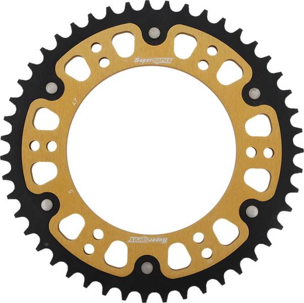 SUPERSPROX - REAR STEALTH SPROCKET ALU/STL 47T-520 GLD APR/BMW - Image 1