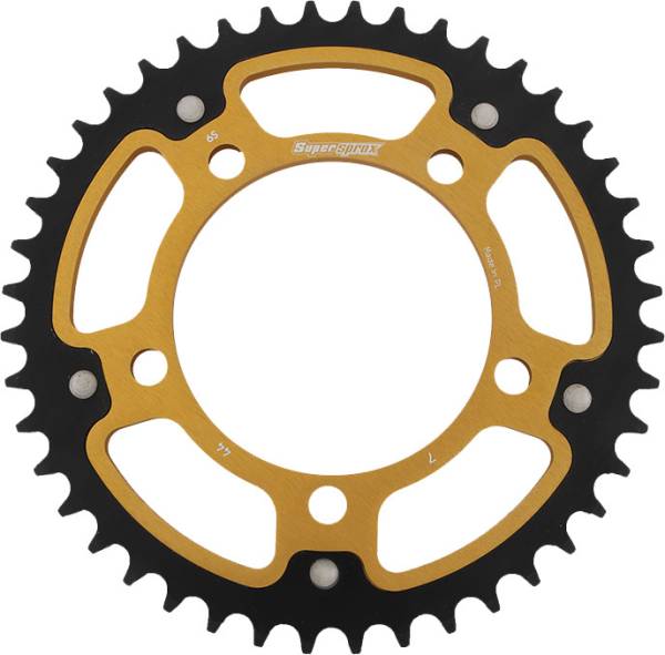 SUPERSPROX - REAR STEALTH SPROCKET ALU/STL 44T-525 BLK BMW - Image 1