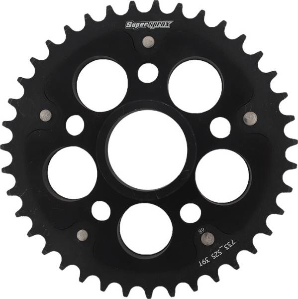 SUPERSPROX - REAR STEALTH SPROCKET ALU/STL 39T-525 BLK DUC - Image 1