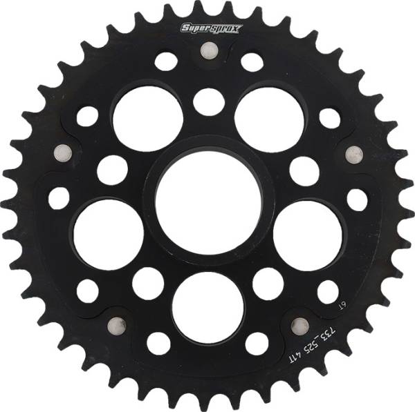 SUPERSPROX - REAR STEALTH SPROCKET ALU/STL 41T-525 BLK DUC - Image 1