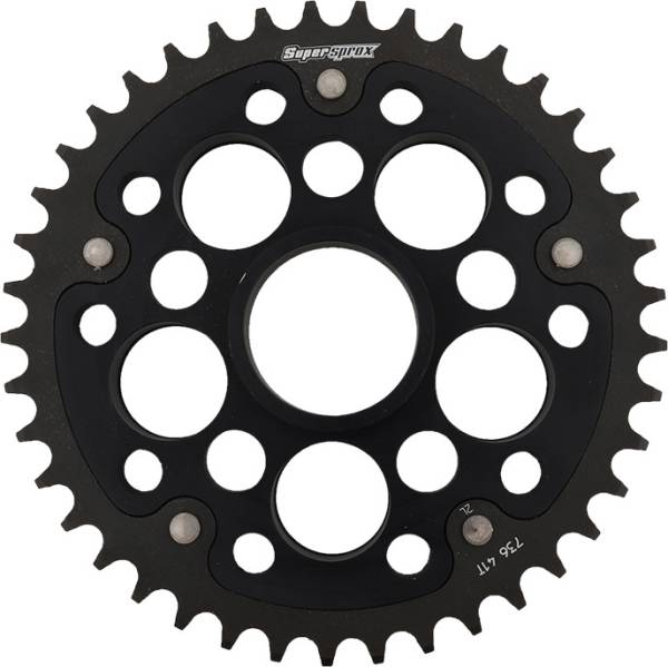 SUPERSPROX - REAR STEALTH SPROCKET ALU/STL 41T-520 BLK DUC - Image 1